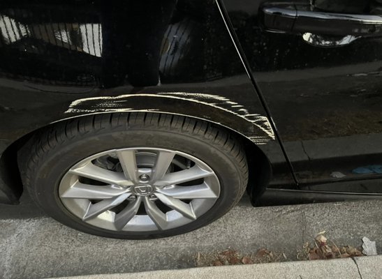 Honda Fender Scratches - Honda Accord Fender Paint Restoration Honda Fender Scratches - Honda Accord Fender Paint Restoration