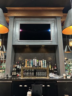 Media Wall for Mayweather - This Media Wall was built out for Mayweather. We built out a frame for the center TV and use dual ceiling mounts for the side TV’s behind the bar. We also installed 2 more TV’s on the sides. The job took about 3 days and he was very satisfied with the results! Media Wall for Mayweather - This Media Wall was built out for Mayweather. We built out a frame for the center TV and use dual ceiling mounts for the side TV’s behind the bar. We also installed 2 more TV’s on the sides. The job took about 3 days and he was very satisfied with the results!