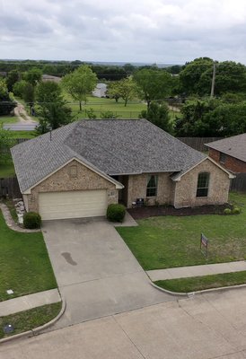 Full Roof Installation! Midlothian, TX - Just wrapped up this roof replacement in Midlothian using a Class 3 impact-resistant shingle system!

The homeowner’s previous roof was starting to show wear, so we upgraded them to a more durable, hail-resistant solution built specifically for Texas weather. These Class 3 IR shingles provide added protection against impact while also giving the home a clean, modern look that complements the brick exterior.

Our crew handled everything from full tear-off and decking inspection to precise installation and a thorough cleanup. The result is a strong, reliable roof that not only looks great but is built to withstand the elements.

If your roof has been hit by storms or is starting to age out, we offer free inspections and only install impact-resistant systems designed to last.