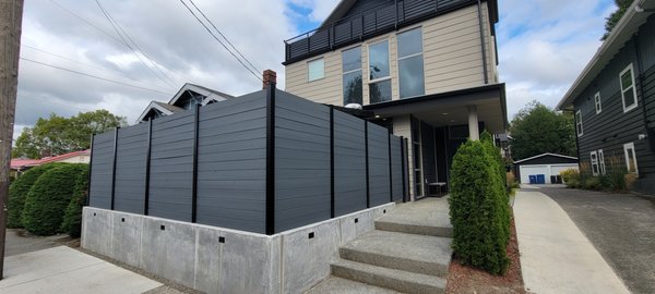 Fence Painting - Fence painting project completed by A&I'S PAINTING SERVICES CO. Check out the before and after photos to see the transformation.