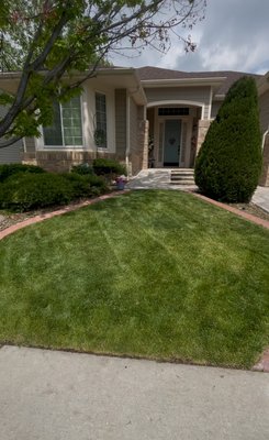 Residential job - Bush trimming, weed pulling, mowing, & edging Residential job - Bush trimming, weed pulling, mowing, & edging