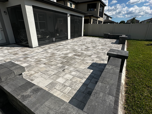 Home Patio Pavers - This Patio was installed for a family who where eager to update there back yard living space! Home Patio Pavers - This Patio was installed for a family who where eager to update there back yard living space!