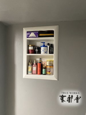 Recessed Bathroom Shelf with Mitered Box Trim - Upgrade your bathroom with a custom recessed shelf—the perfect blend of style and function! This built-in design keeps your essentials organized while maintaining a clean, seamless look.
✔ Recessed into drywall for a flush, space-saving finish
✔ Mitered box trim for sharp, professional edges
✔ Customizable interior—drywall, tile, or solid surface
✔ Perfect for showers, vanities, or towel storage
A recessed shelf adds a high-end, custom touch while keeping your space clutter-free. Ready to elevate your bathroom? Contact TRUE WORKS today for expert craftsmanship and quality results!
📞 708-673-7904
📍 Serving Chicago/Near Suburbs
💪 TRUE WORKS – TRUE WORKS! Recessed Bathroom Shelf with Mitered Box Trim - Upgrade your bathroom with a custom recessed shelf—the perfect blend of style and function! This built-in design keeps your essentials organized while maintaining a clean, seamless look.
✔ Recessed into drywall for a flush, space-saving finish
✔ Mitered box trim for sharp, professional edges
✔ Customizable interior—drywall, tile, or solid surface
✔ Perfect for showers, vanities, or towel storage
A recessed shelf adds a high-end, custom touch while keeping your space clutter-free. Ready to elevate your bathroom? Contact TRUE WORKS today for expert craftsmanship and quality results!
📞 708-673-7904
📍 Serving Chicago/Near Suburbs
💪 TRUE WORKS – TRUE WORKS!