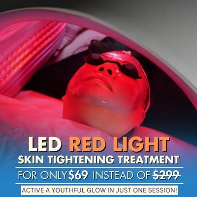 LED Non Surgical Facelift Facial Promotion Only 69$ with Serenity Spa - LED light facial is a revolutionary, non-invasive skincare treatment that harnesses the energy of different wavelengths to address a range of skin concerns.
This pain-free, relaxing treatment uses advanced LED technology to stimulate collagen production, reducing fine lines and wrinkles, and to target acne-causing bacteria, minimizing breakouts and inflammation. LED Non Surgical Facelift Facial Promotion Only 69$ with Serenity Spa - LED light facial is a revolutionary, non-invasive skincare treatment that harnesses the energy of different wavelengths to address a range of skin concerns.
This pain-free, relaxing treatment uses advanced LED technology to stimulate collagen production, reducing fine lines and wrinkles, and to target acne-causing bacteria, minimizing breakouts and inflammation.