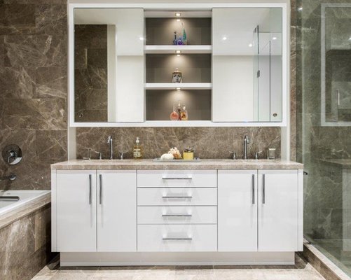Bathroom Design - Dive into our Bathroom Portfolio, where each design marries functionality with luxury, reflecting our commitment to creating spaces that offer a retreat and rejuvenation. Rooted in the scenic beauty of Santa Barbara, our designs range from serene spa-like havens to chic, modern masterpieces. Our experienced team focuses on innovative solutions, personalized touches, and the finest materials to transform your bathroom into a sanctuary. Explore how our passion for design and attention to detail can elevate your daily routine into an experience.