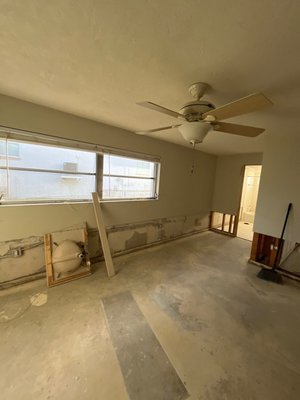 Water Damage - Hurricane Milton - Hurricane flood restoration completed: water removal, mold prevention, and repairs to restore safety and comfort.