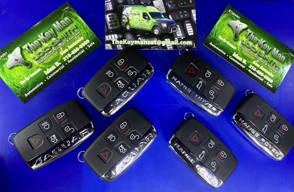 The Key Man pro Specialist Car Key replacement - OEM Fob replacement,same day service!
All keys lost (key from scratch) or copy no problem!
Compatible with the following:
Land Rover
2011 - 2020 Land Rover Range Rover
2010 - 2019 Land Rover Range Rover Evoque
2011 - 2020 Land Rover Range Rover Sport
2020 - 2020 Land Rover LR4
2017 - 2020 Land Rover Range Rover Velar
Jaguars:
2014 – 2015 Jaguar F-Type
2011 – 2017 Jaguar XJ
2013 – 2018 Jaguar XF
2017 – 2019 Jaguar F-Pace
2017 – 2018 Jaguar XE Jaguars The Key Man pro Specialist Car Key replacement - OEM Fob replacement,same day service!
All keys lost (key from scratch) or copy no problem!
Compatible with the following:
Land Rover
2011 - 2020 Land Rover Range Rover
2010 - 2019 Land Rover Range Rover Evoque
2011 - 2020 Land Rover Range Rover Sport
2020 - 2020 Land Rover LR4
2017 - 2020 Land Rover Range Rover Velar
Jaguars:
2014 – 2015 Jaguar F-Type
2011 – 2017 Jaguar XJ
2013 – 2018 Jaguar XF
2017 – 2019 Jaguar F-Pace
2017 – 2018 Jaguar XE Jaguars