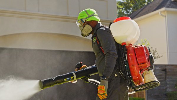 Mosquito Control - If you cannot sit outside after six, this is the one.

We fog where mosquitoes actually spend the day: under leaves, in shaded grass, along fence lines and in the standing water where they breed. It is targeted at those areas rather than sprayed across the whole yard.

Treatments run about every three weeks through the season. The first treatment starts at $75, then $99 per treatment for yards up to about a fifth of an acre. Bigger lots are priced by size.

If they come back between treatments, we come re-treat. Unlimited, for as long as you are on the plan.

Richardson and DFW. Ask for a quote and we will size your yard and send you the number.