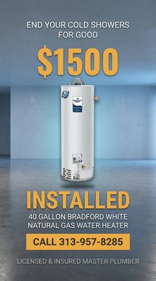 Water Heater Install Starting at $1500 - These were a few different water heater projects that were recently completed within our scope of the $1500 special we have going. Both these jobs didn’t need additional work the $1500 special only includes the tank installed.