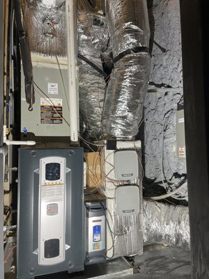 Custom Home HVAC Systems & Ductwork Buckhead Atlanta - Customer Home HVAC system design, load calculation & installation with high efficiency variable speed multistage systems, super quiet ductwork, air filtration/ purification, air humidification & dehumidification, zoning controls & dampers, wi-fi touch screen controls, additional area air sensors. Custom Home HVAC Systems & Ductwork Buckhead Atlanta - Customer Home HVAC system design, load calculation & installation with high efficiency variable speed multistage systems, super quiet ductwork, air filtration/ purification, air humidification & dehumidification, zoning controls & dampers, wi-fi touch screen controls, additional area air sensors.