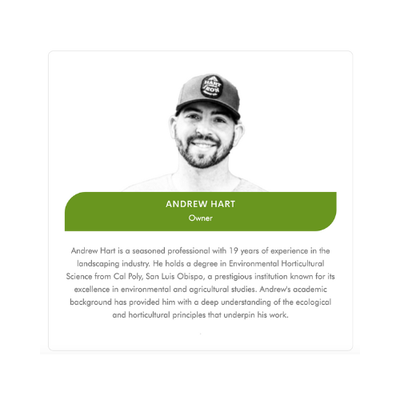 Meet Andrew Hart - Landscape Designer & Owner at Revive - Andrew’s approach to landscaping is characterized by meticulous attention to detail, strategic planning, and a keen eye for creativity. He is dedicated to creating outdoor spaces that not only meet the functional needs of his clients but also reflect their unique aesthetic preferences. His expertise in utilizing decorative plants, hardscape elements, and landscape lighting allows him to craft transformative outdoor environments that are both visually stunning and practical.
As the Owner of Revive Landscaping, Andrew is committed to providing top-tier landscaping services that breathe new life into outdoor spaces. His passion for his work, combined with his extensive knowledge and experience, positions him as a trusted partner for clients seeking to enhance the beauty and functionality of their properties. Meet Andrew Hart - Landscape Designer & Owner at Revive - Andrew’s approach to landscaping is characterized by meticulous attention to detail, strategic planning, and a keen eye for creativity. He is dedicated to creating outdoor spaces that not only meet the functional needs of his clients but also reflect their unique aesthetic preferences. His expertise in utilizing decorative plants, hardscape elements, and landscape lighting allows him to craft transformative outdoor environments that are both visually stunning and practical.
As the Owner of Revive Landscaping, Andrew is committed to providing top-tier landscaping services that breathe new life into outdoor spaces. His passion for his work, combined with his extensive knowledge and experience, positions him as a trusted partner for clients seeking to enhance the beauty and functionality of their properties.