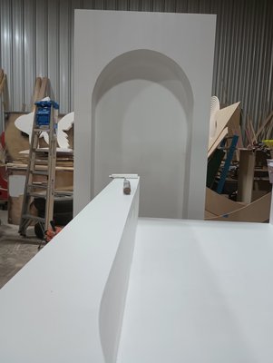 Custom carpentry - This was a custom build we built arches for a wedding and a Texans sign for NRG Stadium.