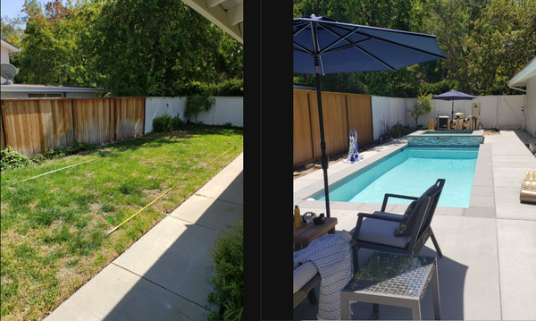 #2334 Deloach/Fontana - COPING: Bellecrete Modern Edge, Sand Finish in Dark Gray
TILE: Geostone Blue 6x6
VENEER: Cloudy Gray
POOL FINISH: White Plaster #2334 Deloach/Fontana - COPING: Bellecrete Modern Edge, Sand Finish in Dark Gray
TILE: Geostone Blue 6x6
VENEER: Cloudy Gray
POOL FINISH: White Plaster