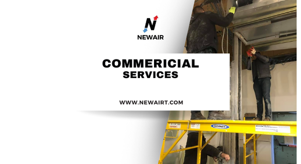 Commercial Services - We are proud to be a leading provider of cutting-edge HVAC solutions for businesses across various industries. With years of experience and a team of highly skilled professionals, we are committed to delivering top-quality services that ensure your comfort and optimize your indoor environment.
At New Air Technology, we understand the critical role that a properly functioning HVAC system plays in the success of your business. Whether you own an office building, a retail space, a restaurant, or any other commercial establishment, our comprehensive range of HVAC services is tailored to meet your specific requirements. Commercial Services - We are proud to be a leading provider of cutting-edge HVAC solutions for businesses across various industries. With years of experience and a team of highly skilled professionals, we are committed to delivering top-quality services that ensure your comfort and optimize your indoor environment.
At New Air Technology, we understand the critical role that a properly functioning HVAC system plays in the success of your business. Whether you own an office building, a retail space, a restaurant, or any other commercial establishment, our comprehensive range of HVAC services is tailored to meet your specific requirements.