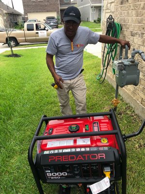 Portable generator installation. - Portable Generator installation Portable generator installation. - Portable Generator installation