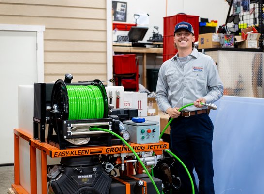 Hydro Jetter Service - For tough clogs and heavy buildup, hydro jetting is one of the most effective ways to fully clean your drain and sewer lines.
American Rooter & Drain uses high pressure water jetting to break through grease, sludge, soap scum, scale, and debris that can cause recurring backups and slow drains. Unlike basic snaking, hydro jetting clears the full inside of the pipe for a deeper, longer lasting clean.
If you’re dealing with frequent clogs, slow drains, or sewer smells, our team can inspect your lines and determine if hydro jetting is the best solution to restore strong, reliable flow. Hydro Jetter Service - For tough clogs and heavy buildup, hydro jetting is one of the most effective ways to fully clean your drain and sewer lines.
American Rooter & Drain uses high pressure water jetting to break through grease, sludge, soap scum, scale, and debris that can cause recurring backups and slow drains. Unlike basic snaking, hydro jetting clears the full inside of the pipe for a deeper, longer lasting clean.
If you’re dealing with frequent clogs, slow drains, or sewer smells, our team can inspect your lines and determine if hydro jetting is the best solution to restore strong, reliable flow.