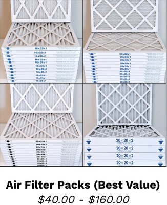 High Quality Filters buy 1 or in Value Packs - We have various sizes of HVAC Air Filters available including 16x25x1 with free home delivery in the San Antonio area (for orders over $50).
We have lower prices, better quality, and faster delivery than Amazon, HEB, Walmart, Home Depot, Lowe's, etc.
One thing in a home that needs to be changed frequently/monthly is your AC Air Filter. So, we provide affordable high quality commercial grade MERV-9 Air Filters with free home delivery in the San Antonio area.