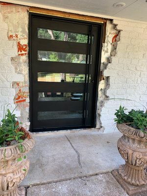 Custom Steel Windows and Doors - We took this Lakeway home from 1990 to oh so modern 2020s