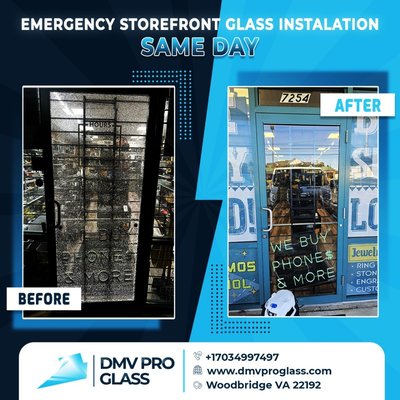 Emergency glass service: Storefront repair in the same day - Emergency Commercial Service same day repair:
We received a call regarding a broken storefront glass. Our professional technician promptly arrived on-site with a new storefront glass, replaced the damaged one, and thoroughly cleaned up the broken glass to ensure safety and restore the area. Emergency glass service: Storefront repair in the same day - Emergency Commercial Service same day repair:
We received a call regarding a broken storefront glass. Our professional technician promptly arrived on-site with a new storefront glass, replaced the damaged one, and thoroughly cleaned up the broken glass to ensure safety and restore the area.