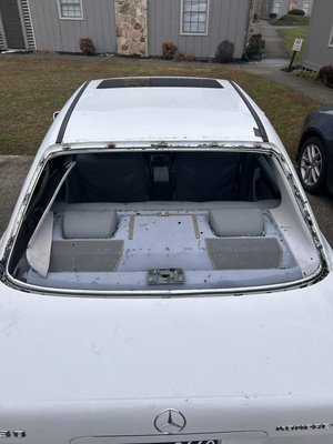 Back glass on this 1999 c230 - Before and after Back glass on this 1999 c230 - Before and after