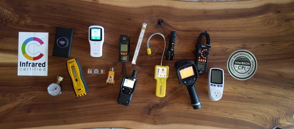 The tools I use - I use all of the latest tools and equipment to provide you with fully comprehensive home inspections. From infrared imaging to moisture testing, GFCI testers and more, I use the latest technology to ensure we leave no stone unturned during the inspection process. Additional tools:

Flir infrared imaging camera
Flir infrared moisture camera
Combustible gas detector
Carbon monoxide detector
Air quality tester
Radon detector
Water pressure tester
Ground fault circuit tester
Humidity tester
Electric usage tester for appliances
EMF Detector (optional)
Giger Counter (optional)