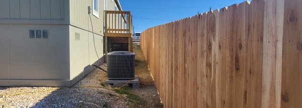 Cedar Fence 3 Rail - Great wood fence installation in Kyle Texas. Robert & Retha were a pleasure to work with!