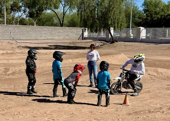 Learn to Ride Course - Learn to ride a dirt bike! ​This course is designed to introduce you to dirt biking! Enjoy a fun and safe experience riding a dirt bike for the first time at our private track with professional coaching in Gilbert, AZ.