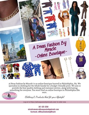 A Divas Fashion By Miracle' - All items were designed by VIPBS LLC., as the client requested. Check out A Divas Fashion by Miracle' for all your clothing needs. A Divas Fashion By Miracle' - All items were designed by VIPBS LLC., as the client requested. Check out A Divas Fashion by Miracle' for all your clothing needs.