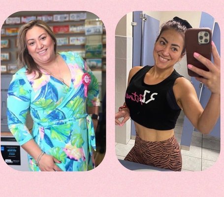 Transformation - 1st Transformation
“I appreciate Rzone because it offers a welcoming atmosphere, from the staff to the trainers. The trainers  ensure proper exercise form. I'm incredibly thankful for their valuable assistance and guidance.”- Lily Pardo. 

 Inspiring Transformation Story 
Let's celebrate the incredible journey of our member, Lily Pardo! In 2019, Lily embarked on a life-changing path towards better health. At the beginning of her journey, she weighed in at 262 pounds.
Determined to transform herself, Lily made crucial changes to her nutrition and embraced regular exercise. 

By August 2021, she joined Rzone Fitness, weighing 202 pounds and her  fat percentage at 36.9%. 
Fast forward to August 2023, and Lily's progress is nothing short of amazing. She has now achieved a remarkable weight of 156 pounds and her body fat percentage is at 26%🎉. 
Lily's dedication, discipline, and perseverance serve as an inspiration to us all. 
Her story reminds us that with the right mindset and effort, we can achieve incredible transformations. 
We are excited to be a part of her journey. 

2nd Transformation. 
“First for my health, I have to take care of myself to stay well for me and my children. I like how I feel more now than a year ago.” Mayra @mega_3010 

Meet Mayra Galvez, a true inspiration! 💪 In February 2022, she embarked on her fitness journey solo at 212 pounds. Through smart nutrition and light exercise, she shed an incredible 40 pounds!