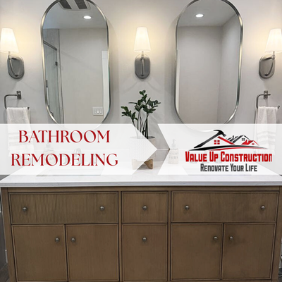Bathroom Remodeling That Wows — Ask About Your Next Upgrade Today! - Ready for a bathroom that blends function, comfort, and style? Value Up Renovation & Construction is here to make your remodeling dreams real.
With over 31 licensed projects and a top-tier BuildZoom score of 106—placing us in the top 7% statewide—you’re in capable hands
We take pride in delivering remodeling that “exceeded our expectations… timeliness, craftsmanship, cost, and responsiveness”
Whether you’re aiming for a luxurious spa aesthetic or a clean, modern refresh—we’ve got the design acumen and expert crew to get it done beautifully (and on schedule). Let’s discuss your ideas today. Bathroom Remodeling That Wows — Ask About Your Next Upgrade Today! - Ready for a bathroom that blends function, comfort, and style? Value Up Renovation & Construction is here to make your remodeling dreams real.
With over 31 licensed projects and a top-tier BuildZoom score of 106—placing us in the top 7% statewide—you’re in capable hands
We take pride in delivering remodeling that “exceeded our expectations… timeliness, craftsmanship, cost, and responsiveness”
Whether you’re aiming for a luxurious spa aesthetic or a clean, modern refresh—we’ve got the design acumen and expert crew to get it done beautifully (and on schedule). Let’s discuss your ideas today.