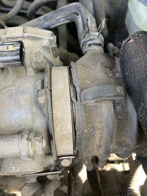 Injector and air intake hose replacement - Customer was having problems with injectors, replaced no problem. Sadly, the air intake suffered from dry rot, and old age had to be replaced Also we were very happy service, customers have our service guarantee