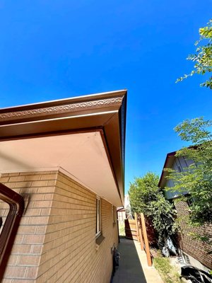 Gutter Art - Gutter art is an embossed pattern stamp that adds such a unique flair to the installation of your new gutter system. We offer gutter art options for 5″ and 6″ K-style gutter installations at no extra charge! You don’t have to compromise the gutter’s functionality for aesthetics with gutter art. Would the look of this gutter art design add some curb appeal to your home? We sure think so! If you’re interested in a free quote from our expert team, reach out to the Mile High Gutter experts to request a free quote and see samples in-person. Gutter Art - Gutter art is an embossed pattern stamp that adds such a unique flair to the installation of your new gutter system. We offer gutter art options for 5″ and 6″ K-style gutter installations at no extra charge! You don’t have to compromise the gutter’s functionality for aesthetics with gutter art. Would the look of this gutter art design add some curb appeal to your home? We sure think so! If you’re interested in a free quote from our expert team, reach out to the Mile High Gutter experts to request a free quote and see samples in-person.