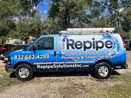 Repipe Solutions Inc - One of our wrapped work trucks Repipe Solutions Inc - One of our wrapped work trucks