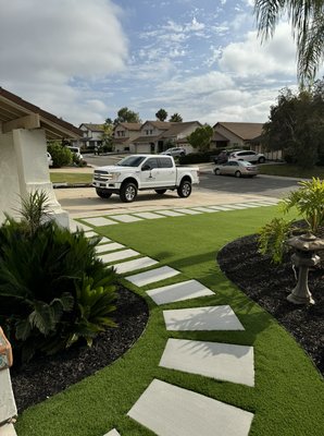 Complete side yard and backyard renovation in Chula Vista CA - Complete renovation of a backyard in Chula Vista CA. We turned this customers backyard into the backyard he desired for entertainment and simple enjoyment. 
Contact us to help turn your outdoor space into something functional and low maintenance.