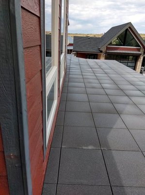 Concrete Paver Roof Install - Ramos Roofing installed a concrete paver roof.