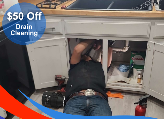$50 OFF Drain Cleaning Service - Are your clogged or slow drains giving you a headache? Get them cleared and fixed by professionals from Spot-On Plumbing. We find and fix your drain issues in no time. Call us today and get that drain cleared at $50 OFF!
Also, ask us about: water heater, plumbing services, sewer line repair, water heater repair, and leak detection. $50 OFF Drain Cleaning Service - Are your clogged or slow drains giving you a headache? Get them cleared and fixed by professionals from Spot-On Plumbing. We find and fix your drain issues in no time. Call us today and get that drain cleared at $50 OFF!
Also, ask us about: water heater, plumbing services, sewer line repair, water heater repair, and leak detection.