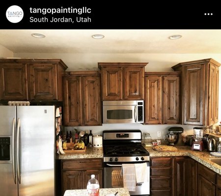Cabinet refinishing and repair - These photos show different projects where we had erase the wood knots making plain smooth surfaces for a more modern look and finish. Cabinet refinishing and repair - These photos show different projects where we had erase the wood knots making plain smooth surfaces for a more modern look and finish.