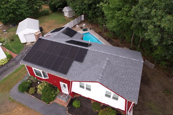 A New Solar Installation - Here's another recent installation. Pools have a tendency of running your electricity bill though the roof. Solar can help with that!