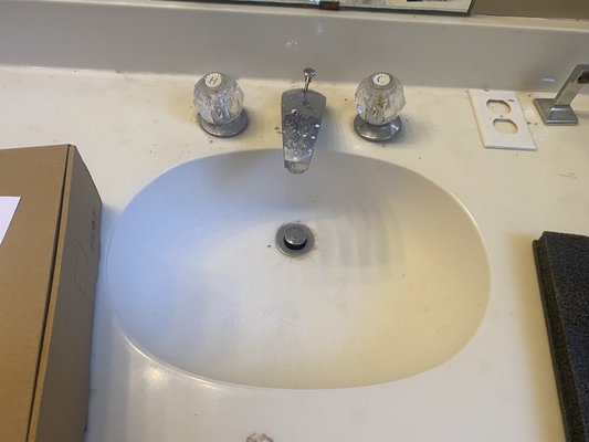 Residential Home: Bathroom faucets replaced - Customer requested to have new bathroom faucets replaced with new ones.