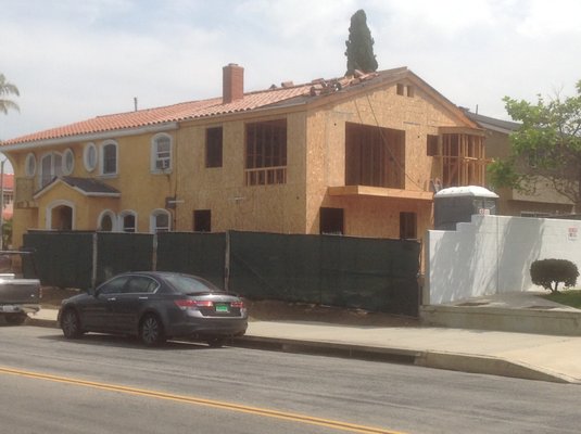 Two Story Home Extenetion in Los Angeles. - building two story room addition in Los angels, We Extending Complete Two Story House Starting From existing Fireplace Chimney.