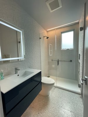 Full bathroom remodeling - Whole house bathroom, shower, and powder room full remodel.