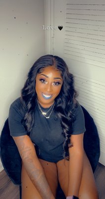 Hair & Makeup Beauty Barb - This client wanted the birthday bundle deal hair&makeup for $150.00? lace closure wig! Hair & Makeup Beauty Barb - This client wanted the birthday bundle deal hair&makeup for $150.00? lace closure wig!