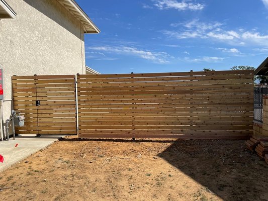 Horizontal Wooden Fences - A collection of some of our horizontal wooden projects. A perfect addition and a more modern look to your home. Inquire now! Horizontal Wooden Fences - A collection of some of our horizontal wooden projects. A perfect addition and a more modern look to your home. Inquire now!