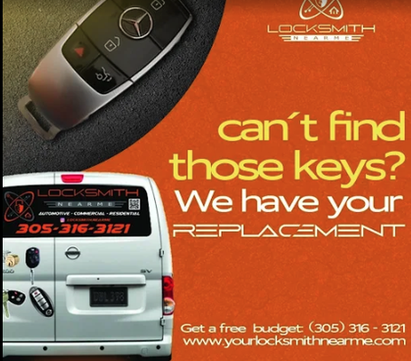Locksmith Near Me Florida - WELCOME TO LOCKSMITH NEAR ME
Lock and key help from a Miami-based team.
Locksmith Near Me Florida, operated by Miami Dade Lock & Key LLC, helps drivers, residents, property managers, and local businesses with automotive, residential, and commercial locksmith needs.
Visit the Flagler Street shop during store hours or call about mobile service. Tell us what happened and where you are; we’ll provide a free estimate by phone and confirm availability for your request.
* Car key replacement and key fob programming
* Home lockouts, rekeying, lock changes, and repair
* Business lockouts, rekeying, and door hardware Locksmith Near Me Florida - WELCOME TO LOCKSMITH NEAR ME
Lock and key help from a Miami-based team.
Locksmith Near Me Florida, operated by Miami Dade Lock & Key LLC, helps drivers, residents, property managers, and local businesses with automotive, residential, and commercial locksmith needs.
Visit the Flagler Street shop during store hours or call about mobile service. Tell us what happened and where you are; we’ll provide a free estimate by phone and confirm availability for your request.
* Car key replacement and key fob programming
* Home lockouts, rekeying, lock changes, and repair
* Business lockouts, rekeying, and door hardware