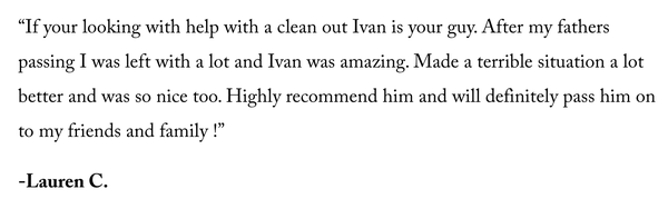 Customer Testimonials - Reviews and testimonials from happy customers! Our team of top notch professionals are the best Staten Island has to offer! Give us a call today to help with your hauling needs. Customer Testimonials - Reviews and testimonials from happy customers! Our team of top notch professionals are the best Staten Island has to offer! Give us a call today to help with your hauling needs.