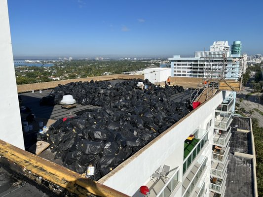 Roofing debris removed - Debris removal Roofing debris removed - Debris removal
