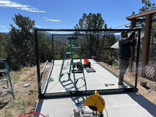 Tijeras GreenHouse - I assembled this beautiful victorian styled 10mil poly carbonate greenhouse in Tijeras, NM. We were very happy to be chosen for this project. Tijeras GreenHouse - I assembled this beautiful victorian styled 10mil poly carbonate greenhouse in Tijeras, NM. We were very happy to be chosen for this project.