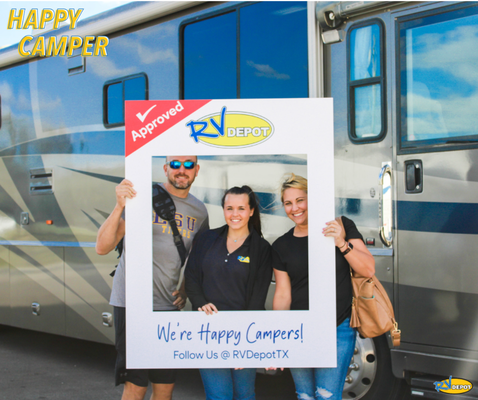 Happy Campers - Because of loyal customers like you, we’re exciting that RV Depot is growing so fast. We truly appreciate your business, and we're so grateful for the trust you've placed in us.