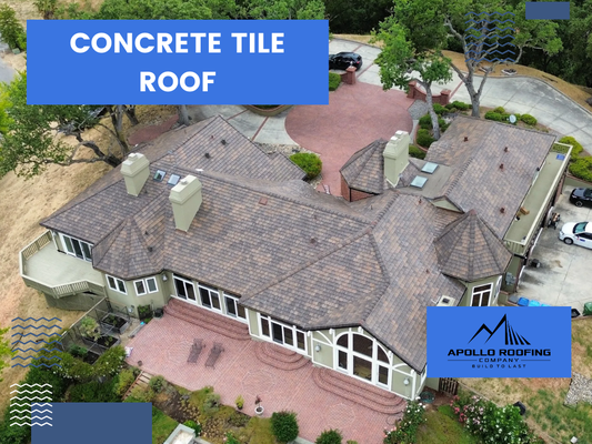 Concrete Tile Roofing in Sacramento, CA - This Sacramento tile roofing project showcases Apollo Roofing Company’s experience with large, detailed roof systems that require careful planning, skilled installation, and attention to every architectural feature. From the multiple rooflines and steep slopes to the chimneys, skylights, valleys, and turret-style sections, this property required a precise approach to ensure long-lasting protection and a clean, cohesive finished look.
Our team understands how important proper tile roofing work is for homes in the Sacramento area, where heat, sun exposure, and seasonal weather can take a toll on roofing materials over time. This project highlights our commitment to durable craftsmanship, proper installation practices, and roofing solutions that complement the home’s design while helping protect the property for years to come. Concrete Tile Roofing in Sacramento, CA - This Sacramento tile roofing project showcases Apollo Roofing Company’s experience with large, detailed roof systems that require careful planning, skilled installation, and attention to every architectural feature. From the multiple rooflines and steep slopes to the chimneys, skylights, valleys, and turret-style sections, this property required a precise approach to ensure long-lasting protection and a clean, cohesive finished look.
Our team understands how important proper tile roofing work is for homes in the Sacramento area, where heat, sun exposure, and seasonal weather can take a toll on roofing materials over time. This project highlights our commitment to durable craftsmanship, proper installation practices, and roofing solutions that complement the home’s design while helping protect the property for years to come.