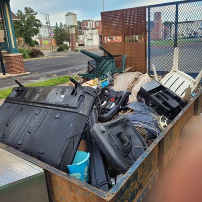 dump run - customer wanted yard debris and harbage hauled away